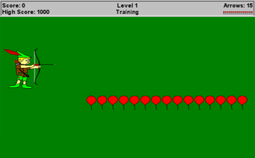 Screenshot of "Bow and Arrow at 2015"